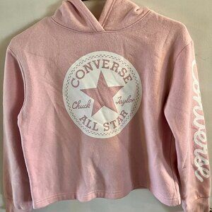 Converse Teen Girls Pink Crop Sweatshirt